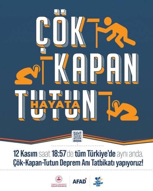 12 Kasım Deprem Anı Ülke Tatbikatı